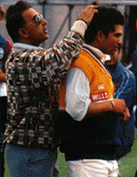 Sachin with Little Master